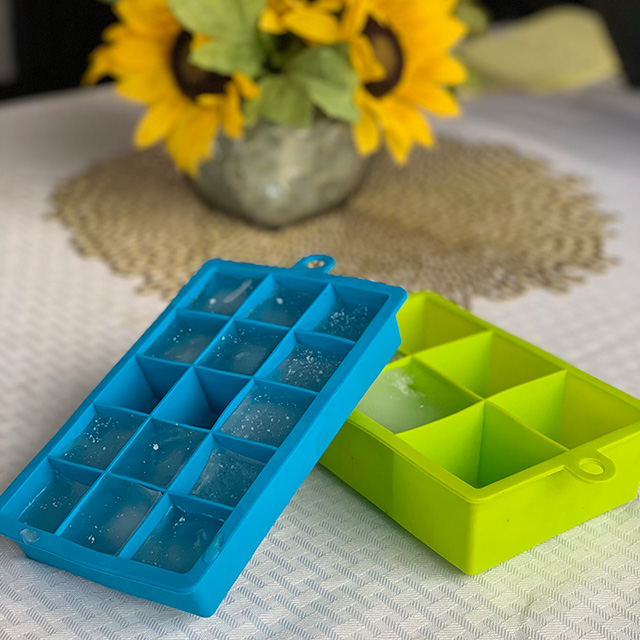 silicone ice cube trays