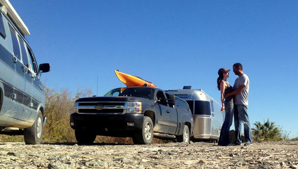 tim, kerri, their Airstream and Big Blue
