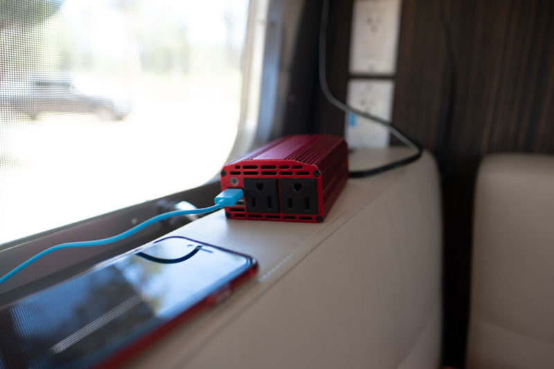 12 volt inverter inside an Airstream
