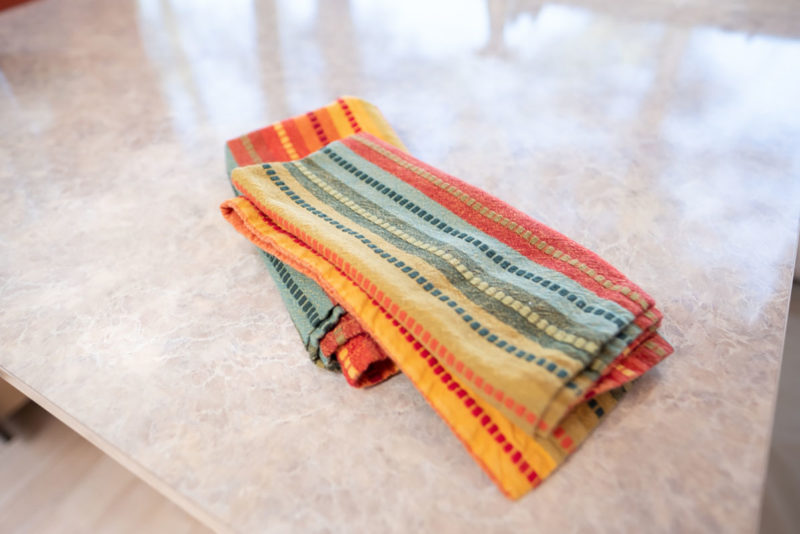 cloth napkins in an airstream