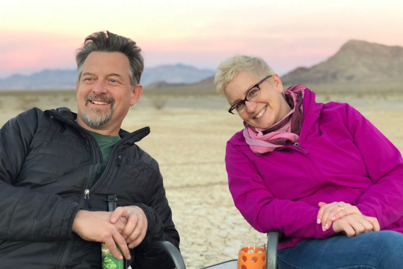 heather and jeff camping