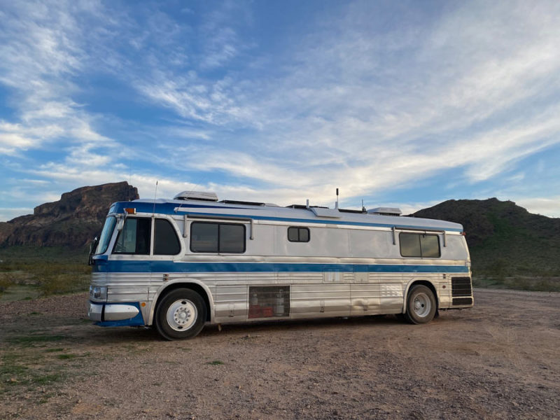 a vintage bus
