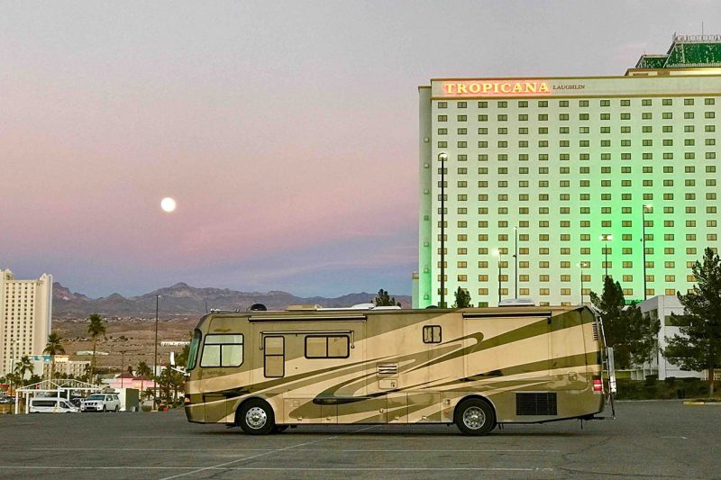 Parking lot camping