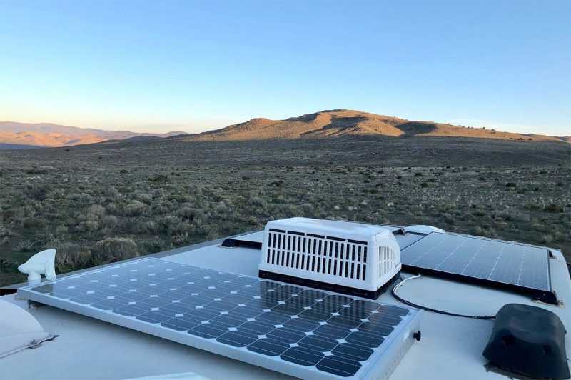 solar on roof of RV