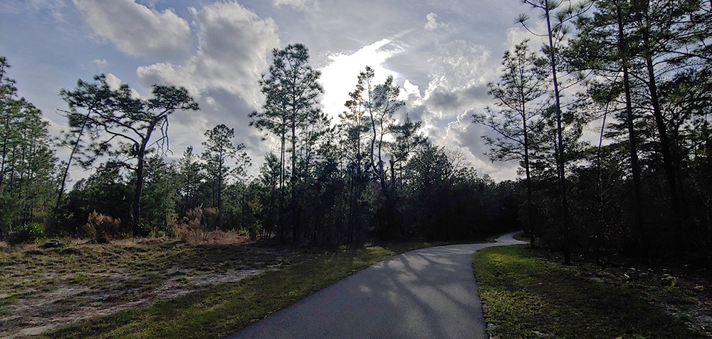 a paved bike trail