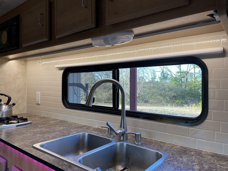 peel and stick tile backsplash for RV