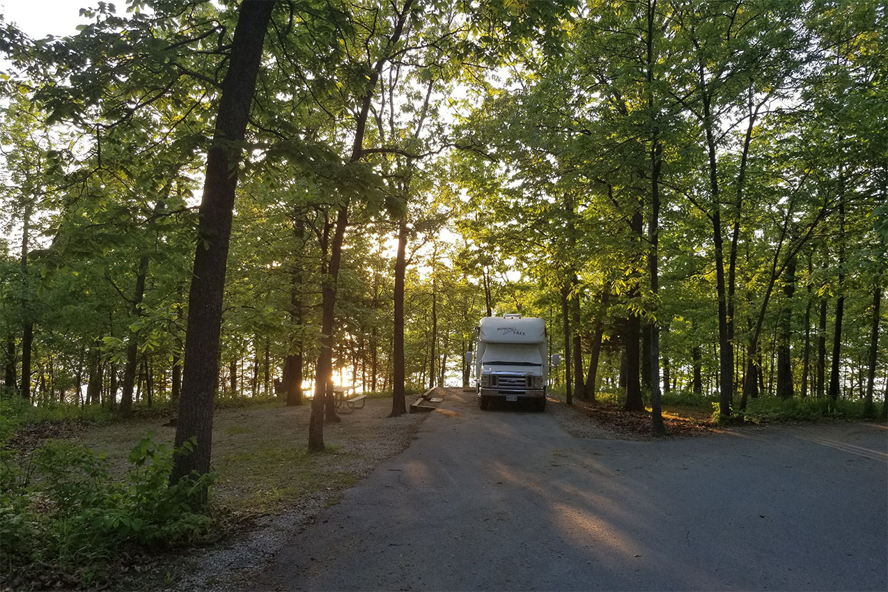 RV at a Missouri State Park