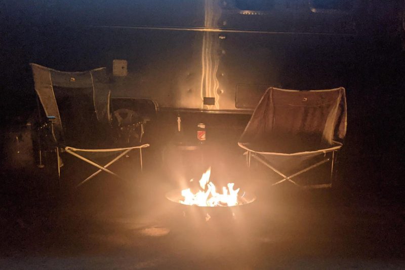 propane firebowl for camping