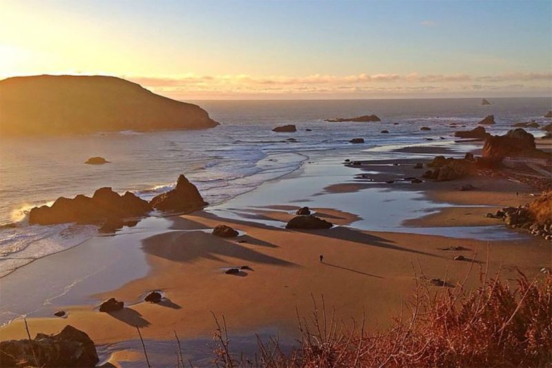 Sunset at Harris Beach State Park