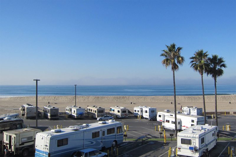 LA beach camping