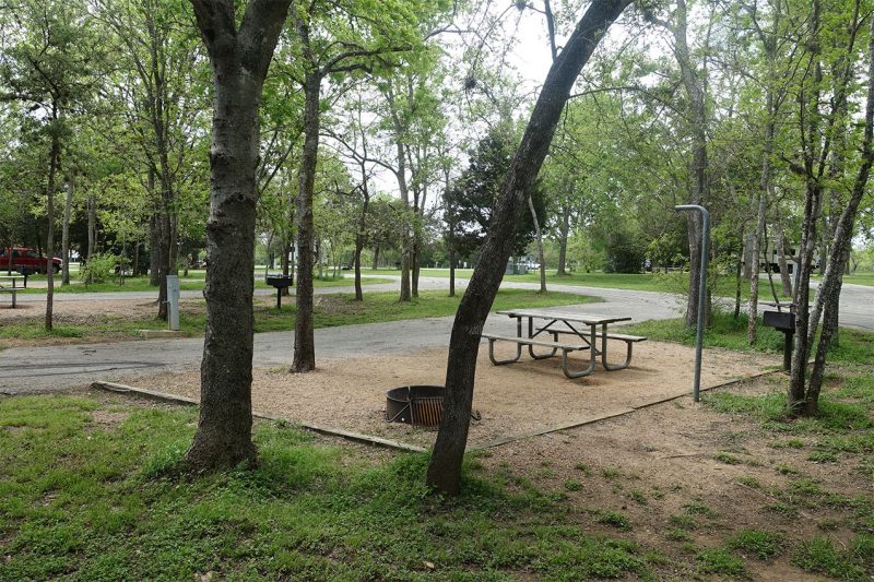 Campsite at Lake Bastrop North Shore Park