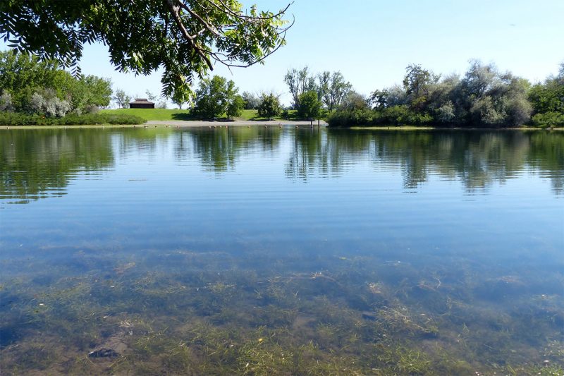 The lake at Plymouth Park Campground