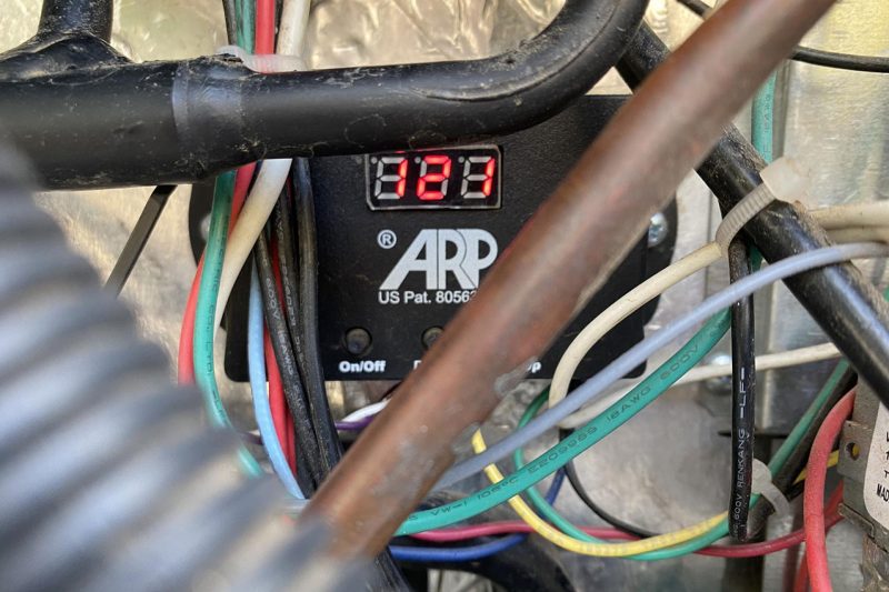 ARP device surrounded by wires