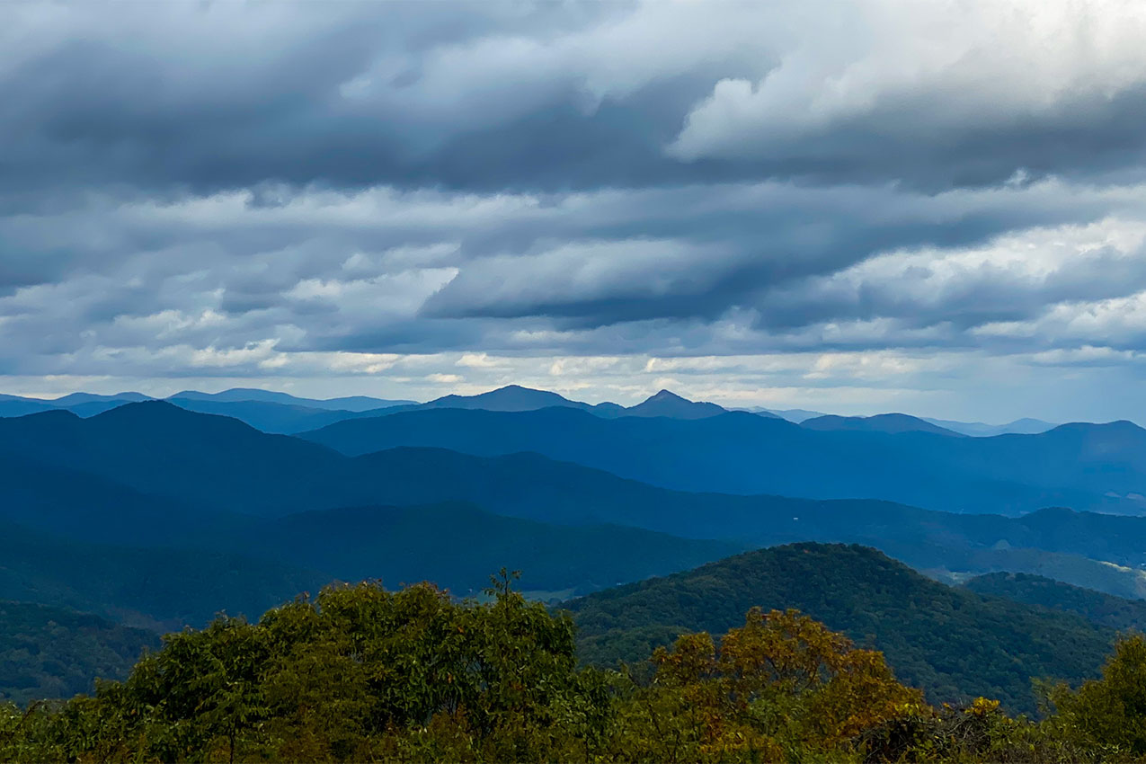 View of Blue Ridge mountans.
