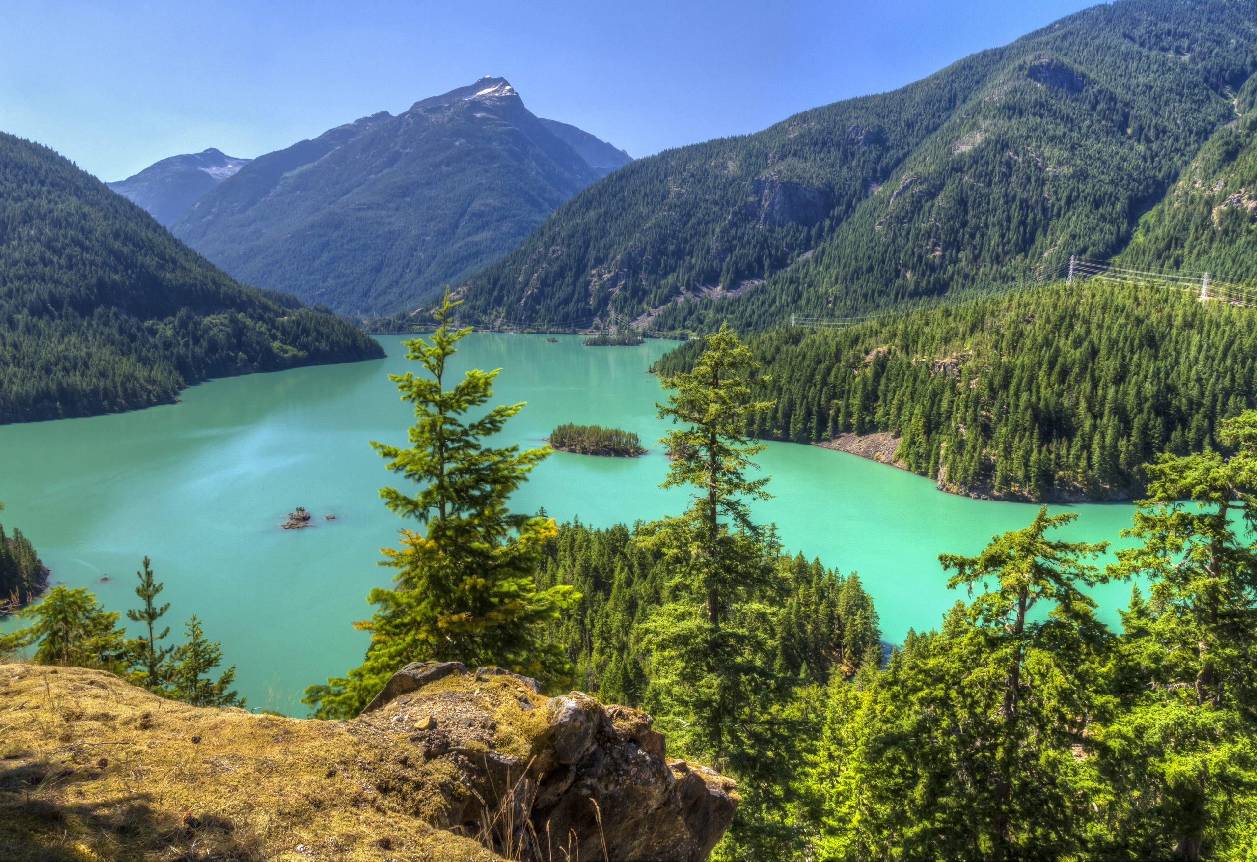 Overlooking Diablo Lake in the North Cascades National Park