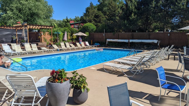 Pool area at a campground