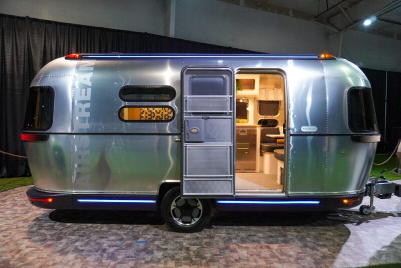 Airstream trailer at RV show